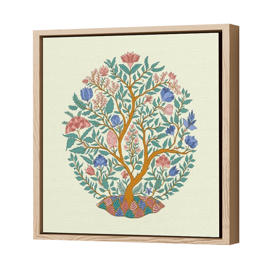 Thumbnail for Canvas - Wood Grain Floating Frame