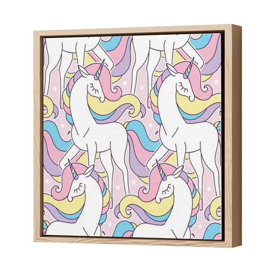 Thumbnail for Canvas - Wood Grain Floating Frame