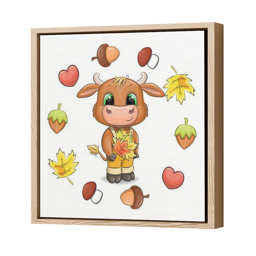Thumbnail for Canvas - Wood Grain Floating Frame