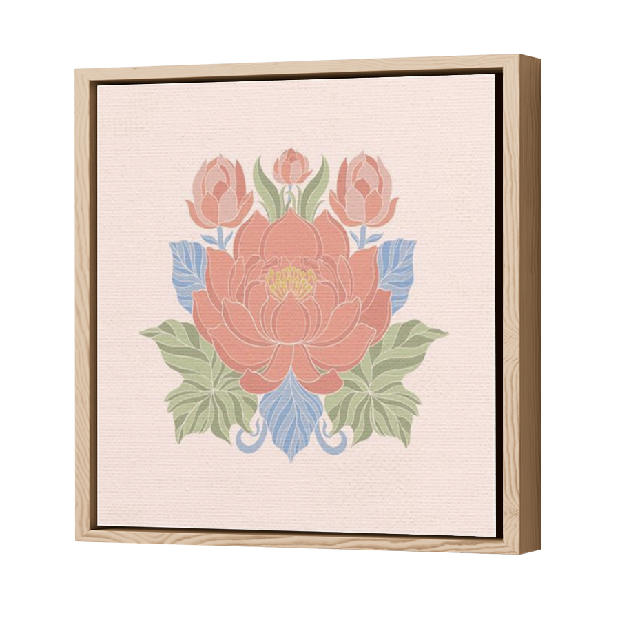 Thumbnail for Canvas - Wood Grain Floating Frame