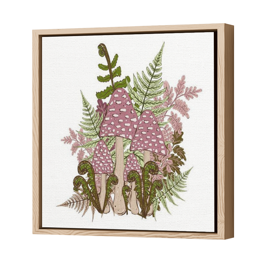 Thumbnail for Canvas - Wood Grain Floating Frame