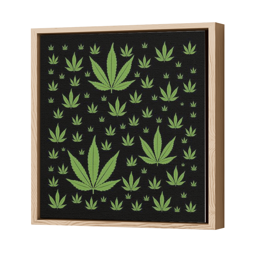 Thumbnail for Canvas - Wood Grain Floating Frame