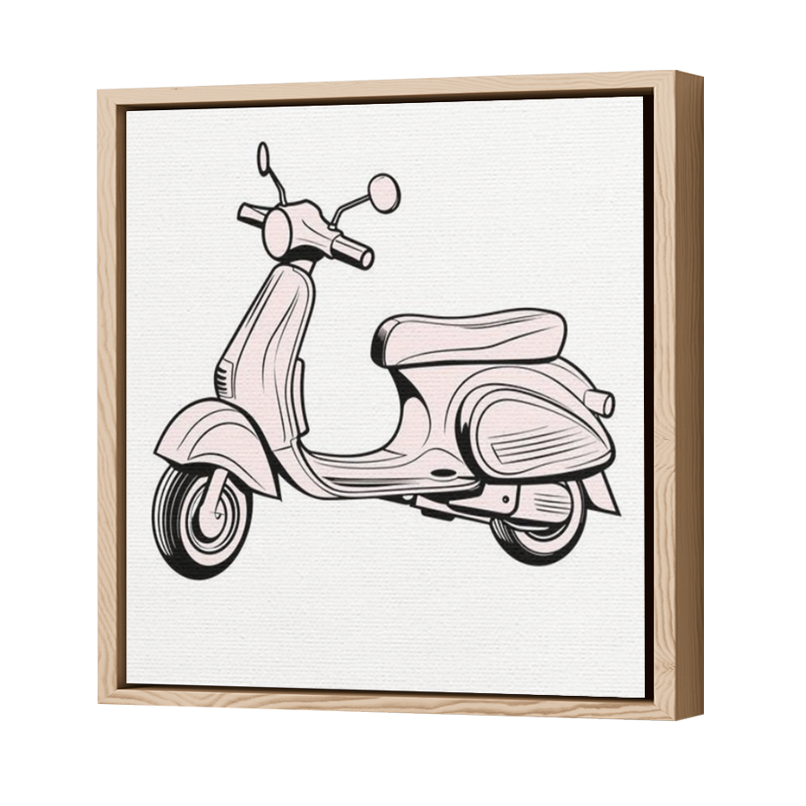 Thumbnail for Canvas - Wood Grain Floating Frame