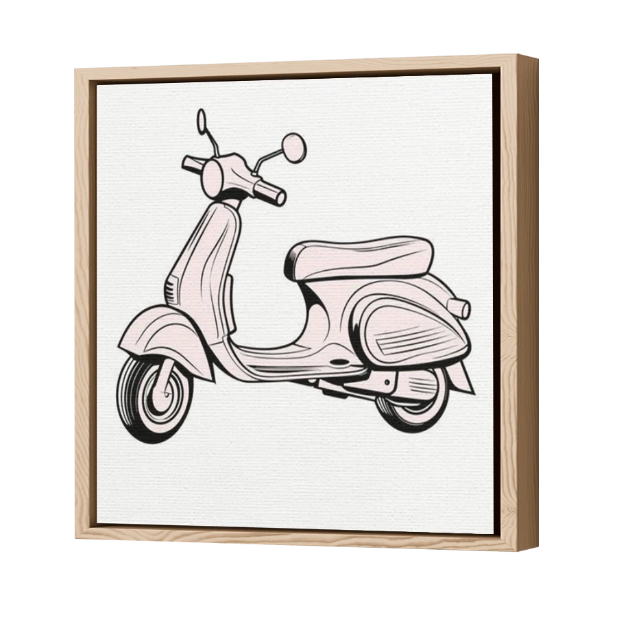 Thumbnail for Canvas - Wood Grain Floating Frame