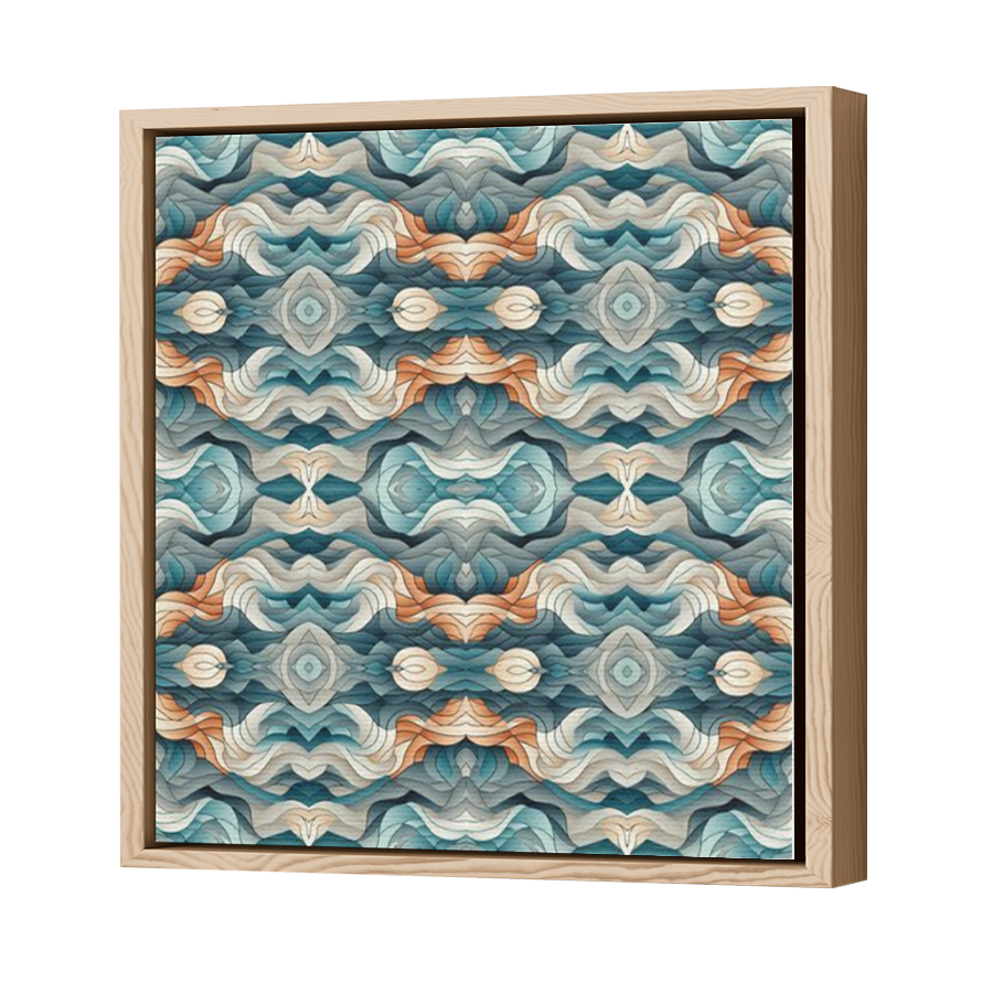 Thumbnail for Canvas - Wood Grain Floating Frame