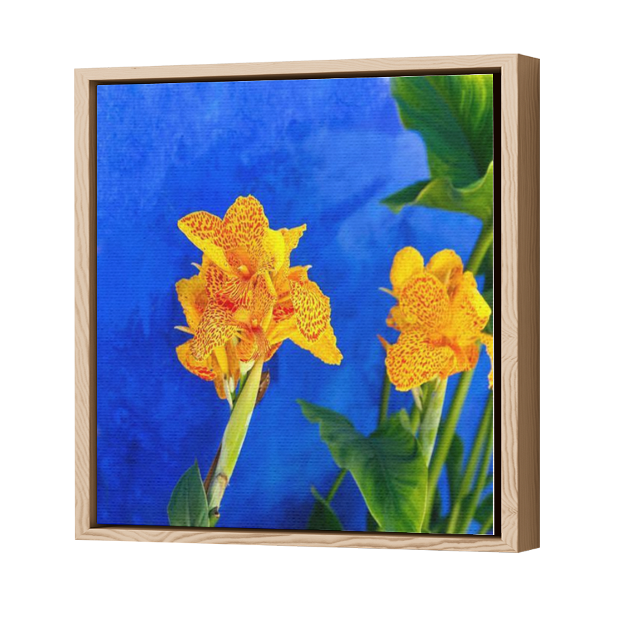 Thumbnail for Canvas - Wood Grain Floating Frame