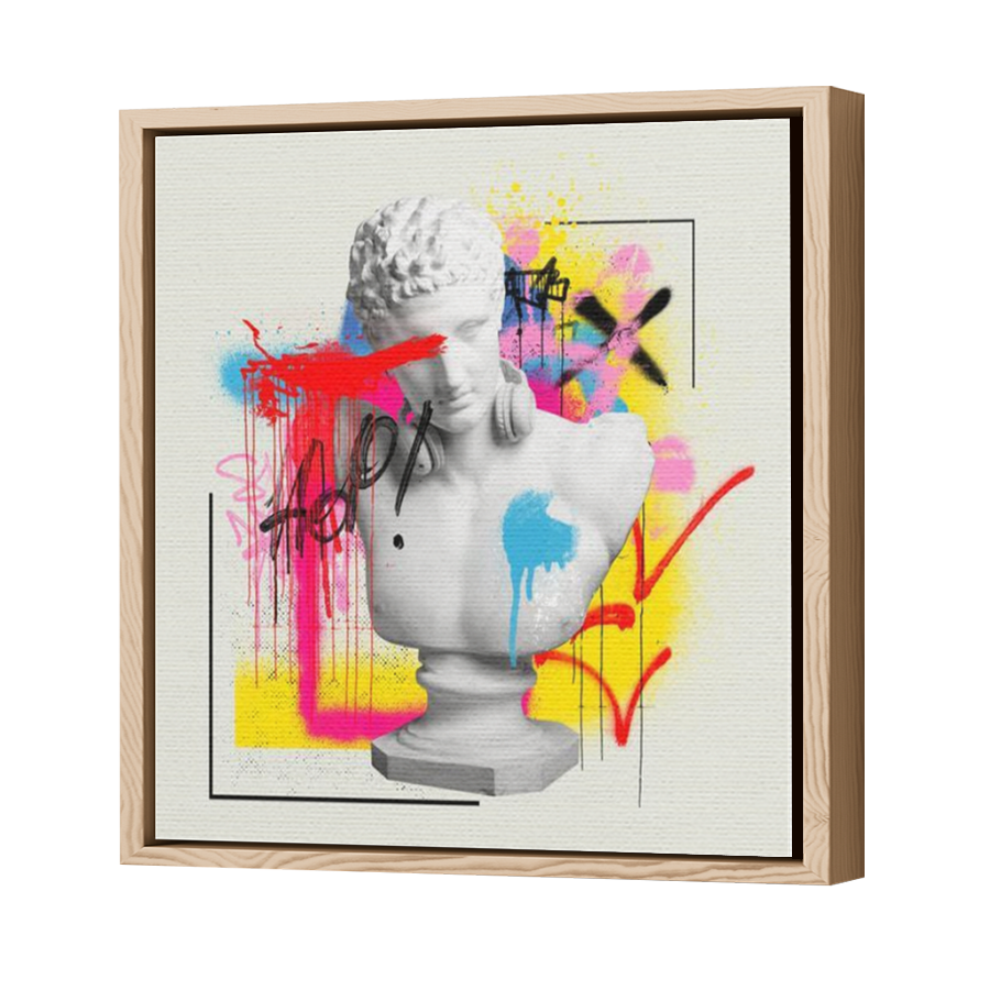 Thumbnail for Canvas - Wood Grain Floating Frame