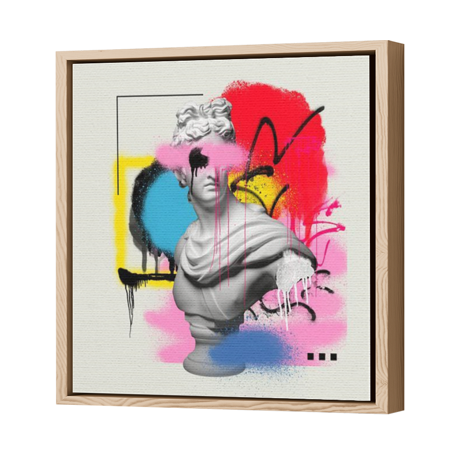 Thumbnail for Canvas - Wood Grain Floating Frame