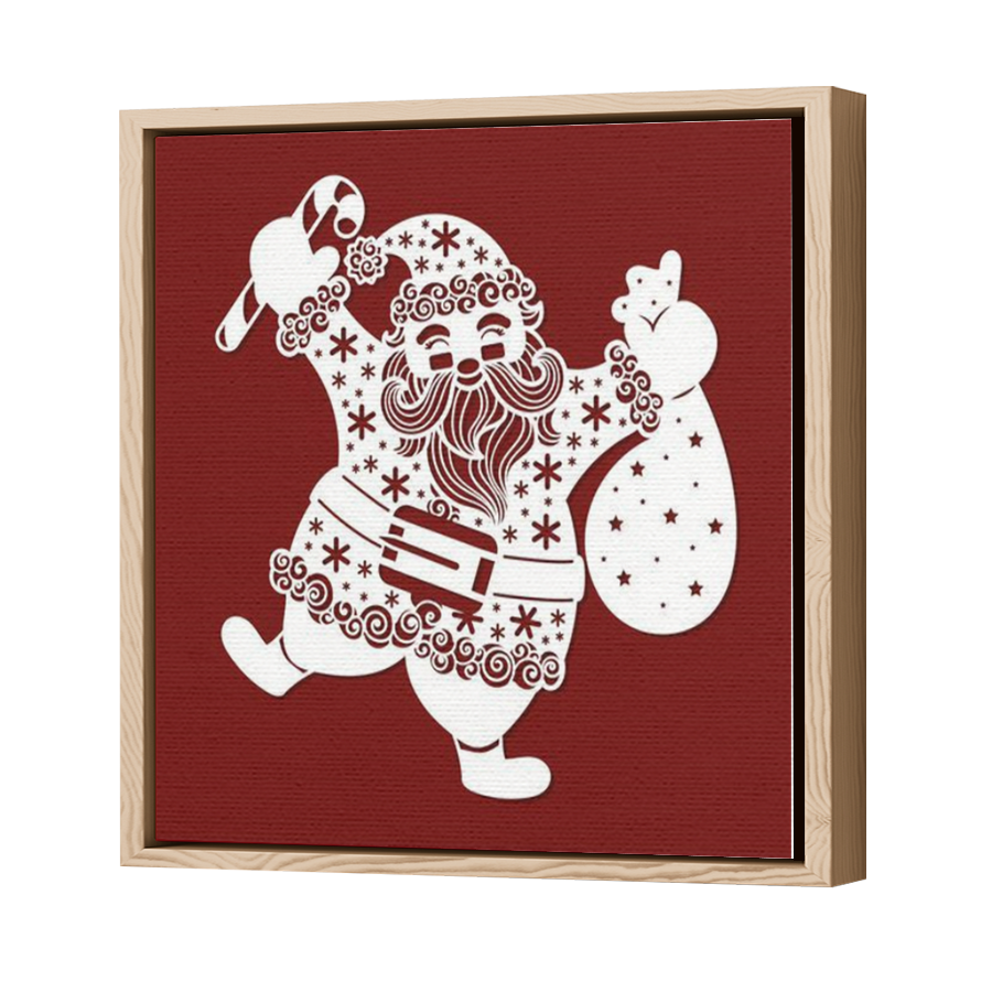Thumbnail for Canvas - Wood Grain Floating Frame