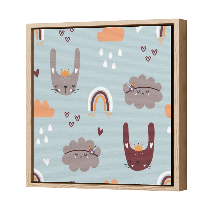 Thumbnail for Canvas - Wood Grain Floating Frame