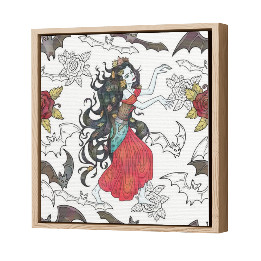 Thumbnail for Canvas - Wood Grain Floating Frame