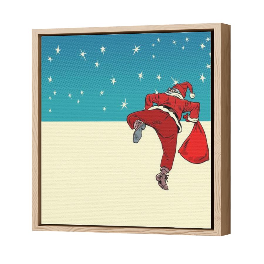 Thumbnail for Canvas - Wood Grain Floating Frame