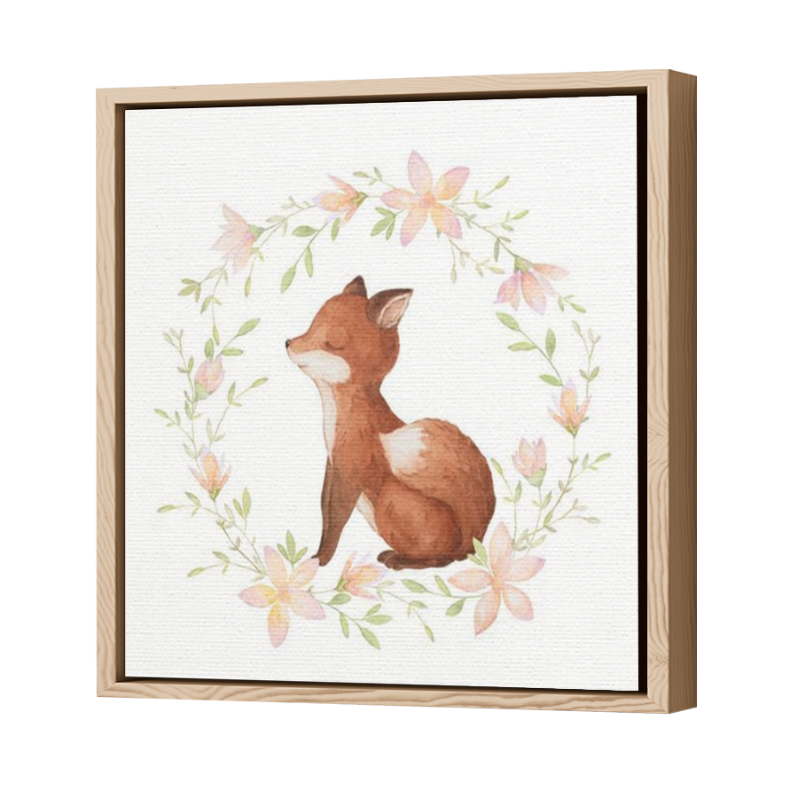 Thumbnail for Canvas - Wood Grain Floating Frame