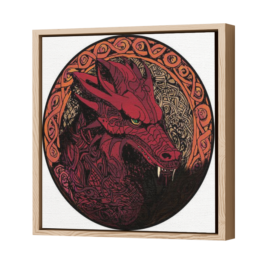 Thumbnail for Canvas - Wood Grain Floating Frame