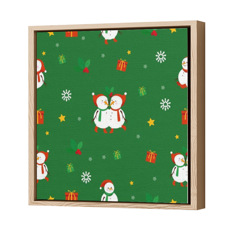 Thumbnail for Canvas - Wood Grain Floating Frame