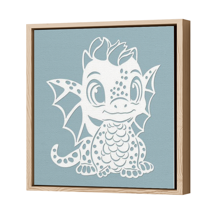 Thumbnail for Canvas - Wood Grain Floating Frame