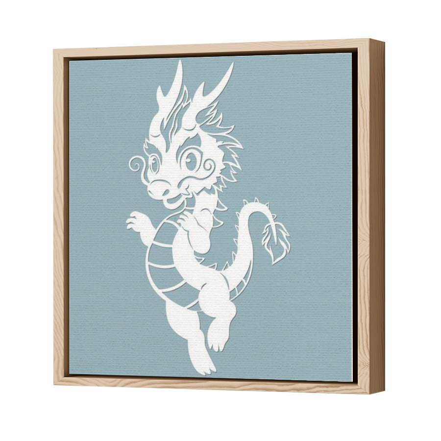 Thumbnail for Canvas - Wood Grain Floating Frame