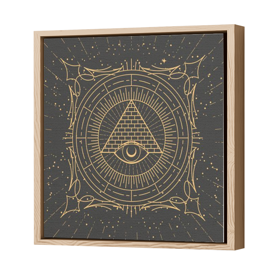 Thumbnail for Canvas - Wood Grain Floating Frame