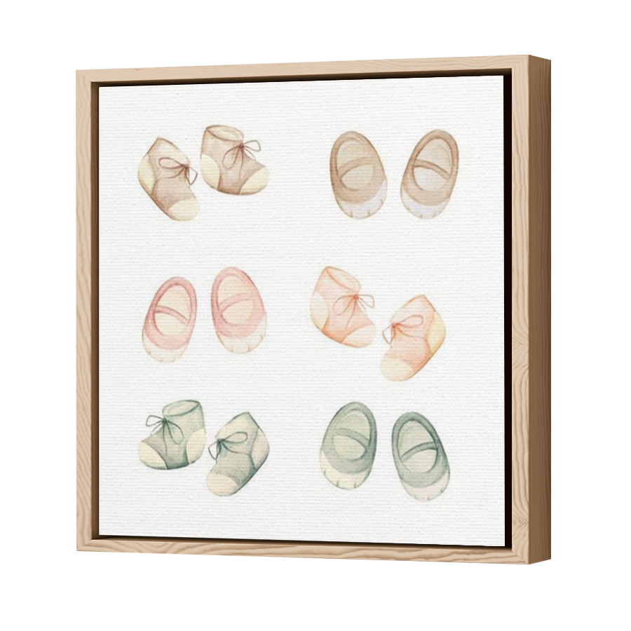 Thumbnail for Canvas - Wood Grain Floating Frame