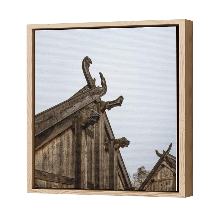 Thumbnail for Canvas - Wood Grain Floating Frame