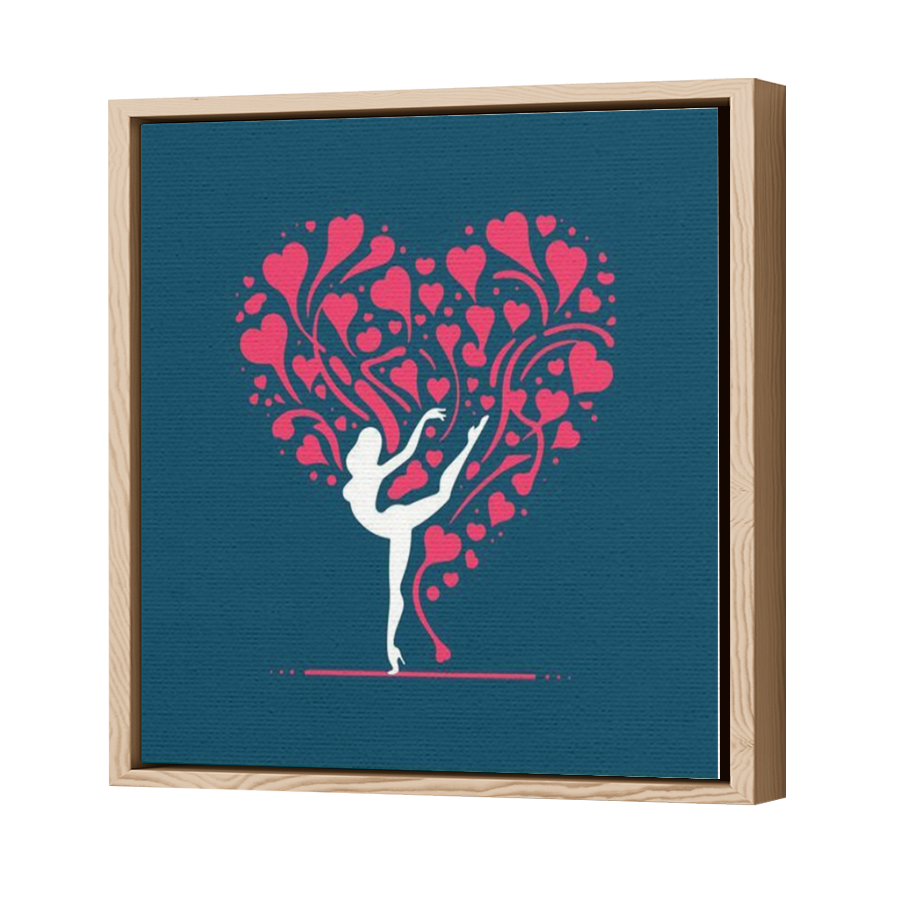 Thumbnail for Canvas - Wood Grain Floating Frame