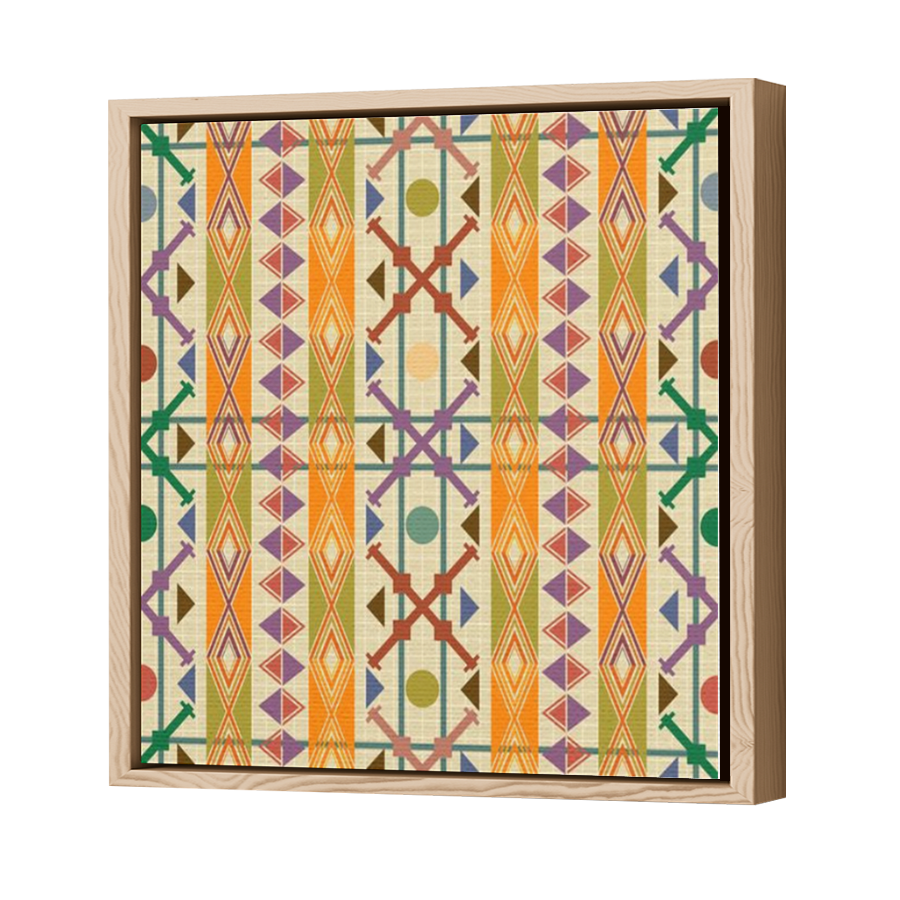 Thumbnail for Canvas - Wood Grain Floating Frame