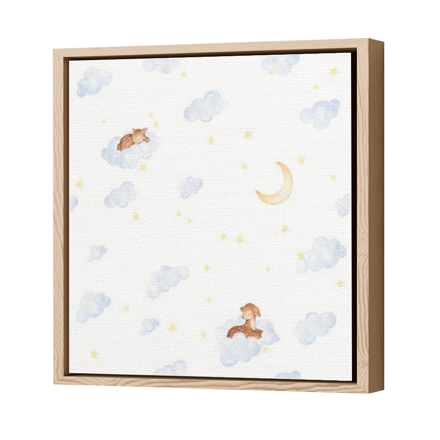 Thumbnail for Canvas - Wood Grain Floating Frame