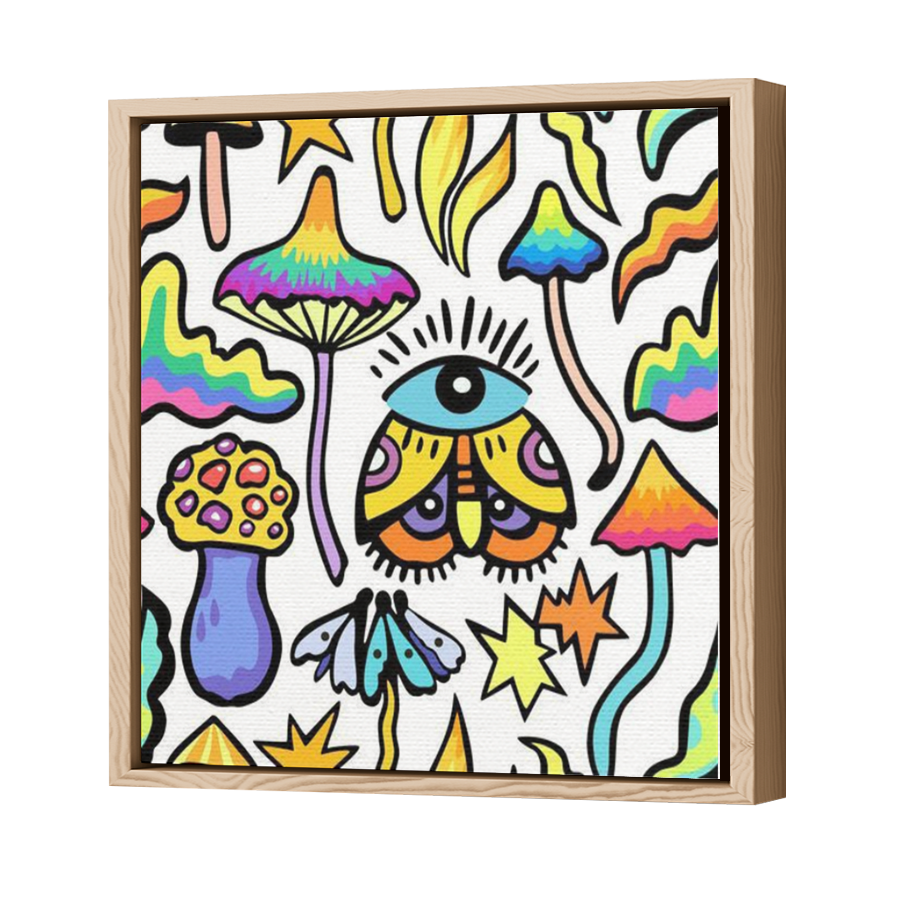 Thumbnail for Canvas - Wood Grain Floating Frame