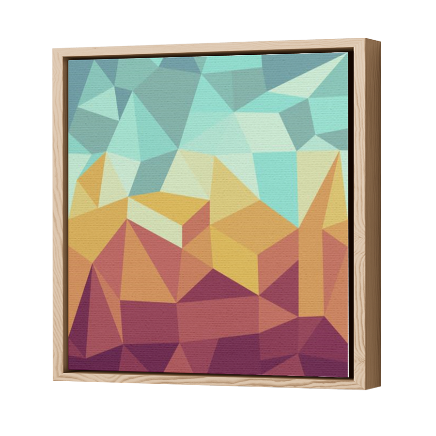Thumbnail for Canvas - Wood Grain Floating Frame