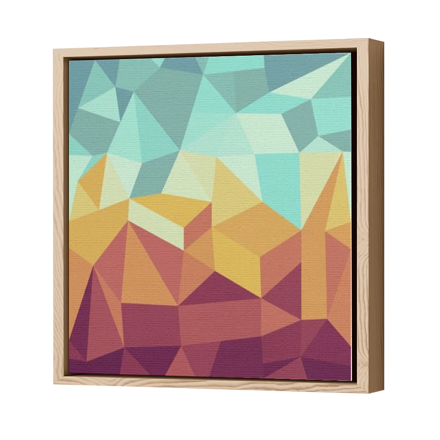 Thumbnail for Canvas - Wood Grain Floating Frame