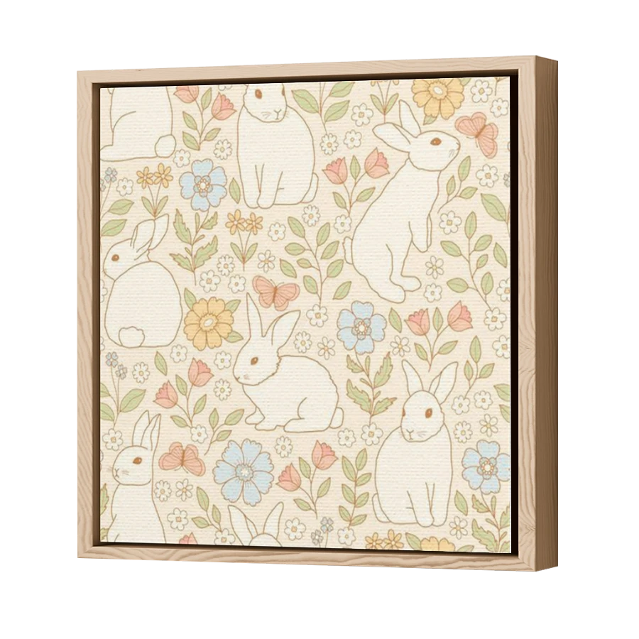 Thumbnail for Canvas - Wood Grain Floating Frame