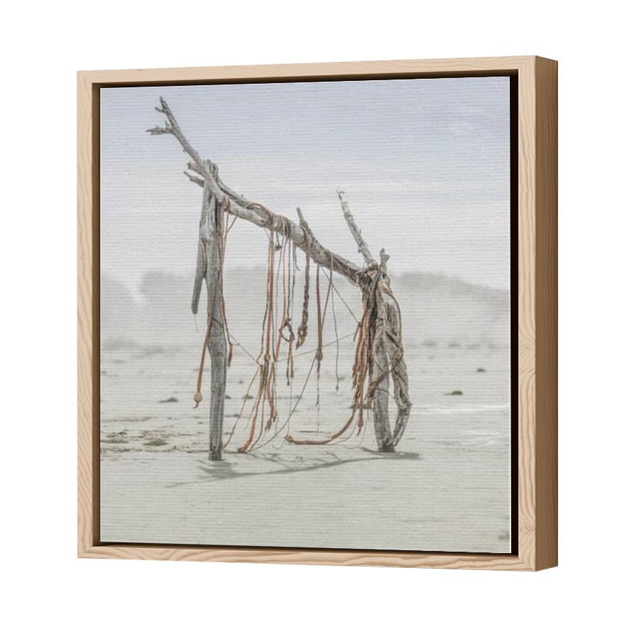 Thumbnail for Canvas - Wood Grain Floating Frame