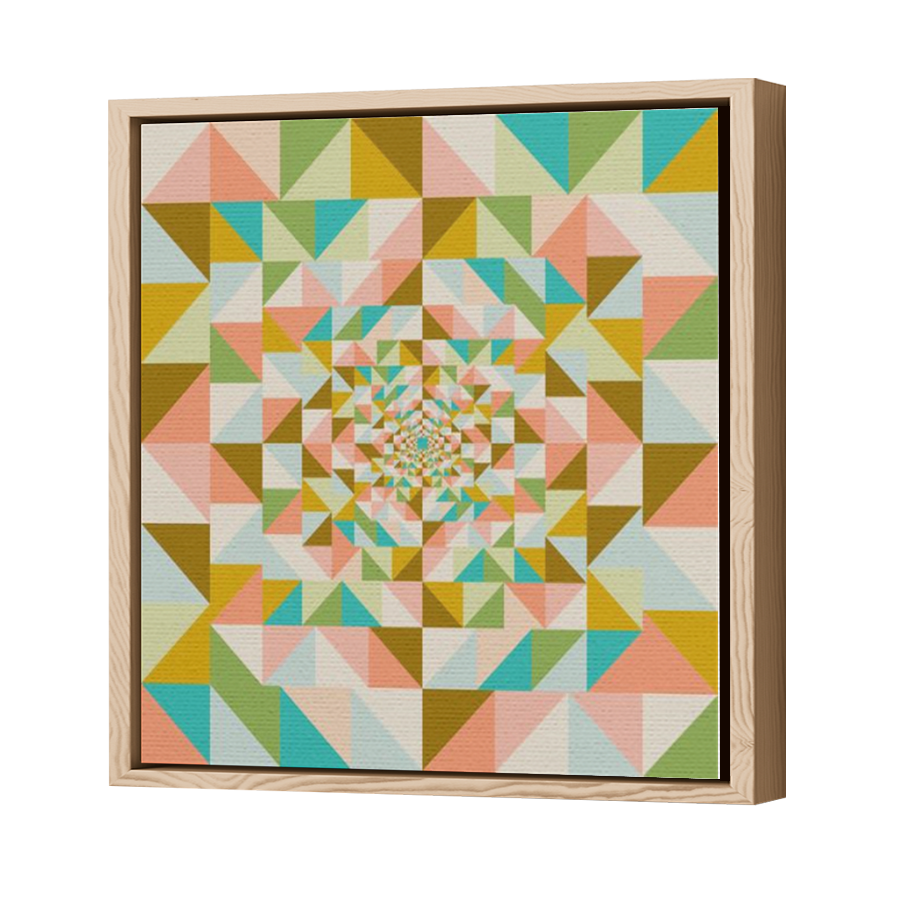 Thumbnail for Canvas - Wood Grain Floating Frame