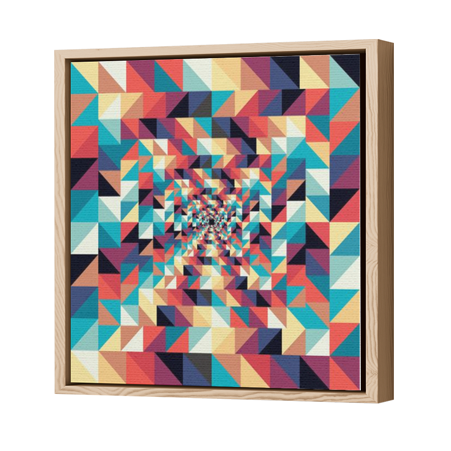 Thumbnail for Canvas - Wood Grain Floating Frame
