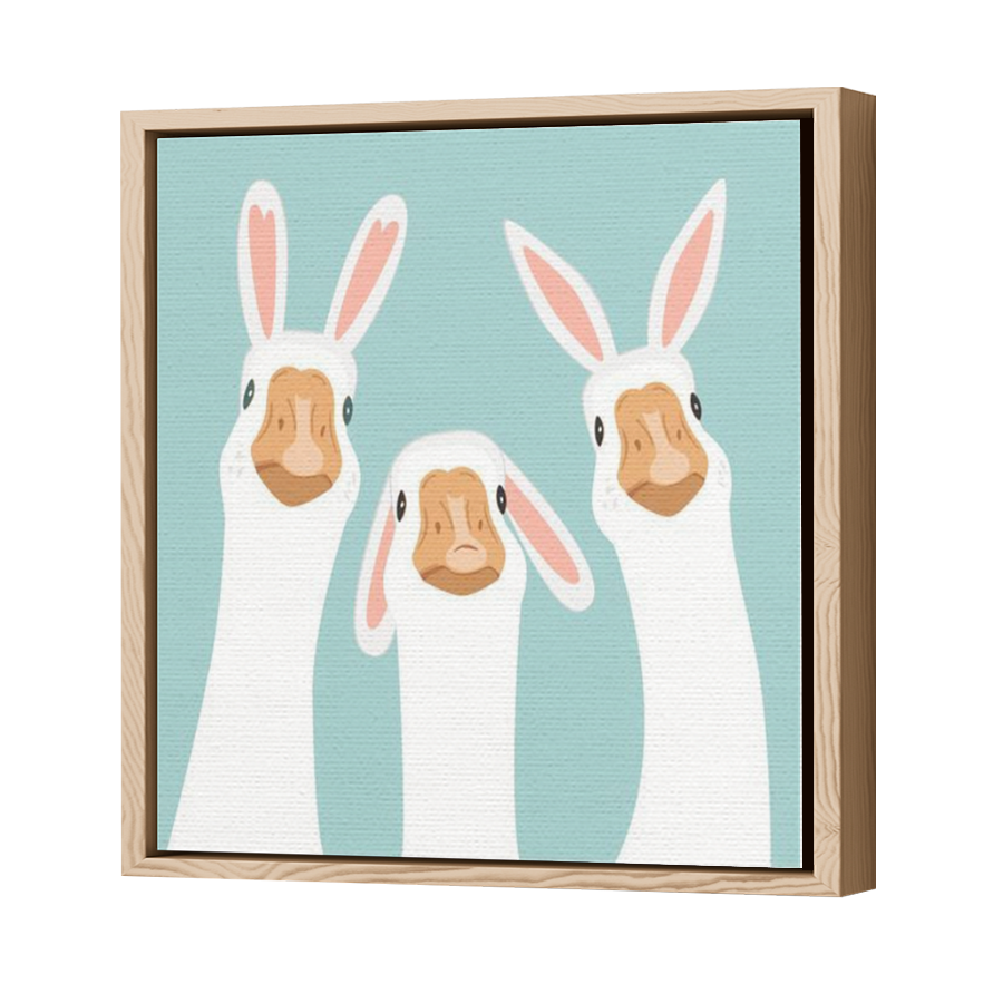 Thumbnail for Canvas - Wood Grain Floating Frame
