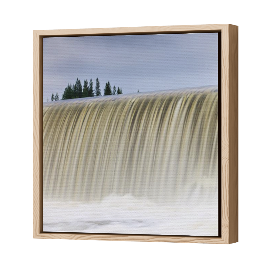 Thumbnail for Canvas - Wood Grain Floating Frame