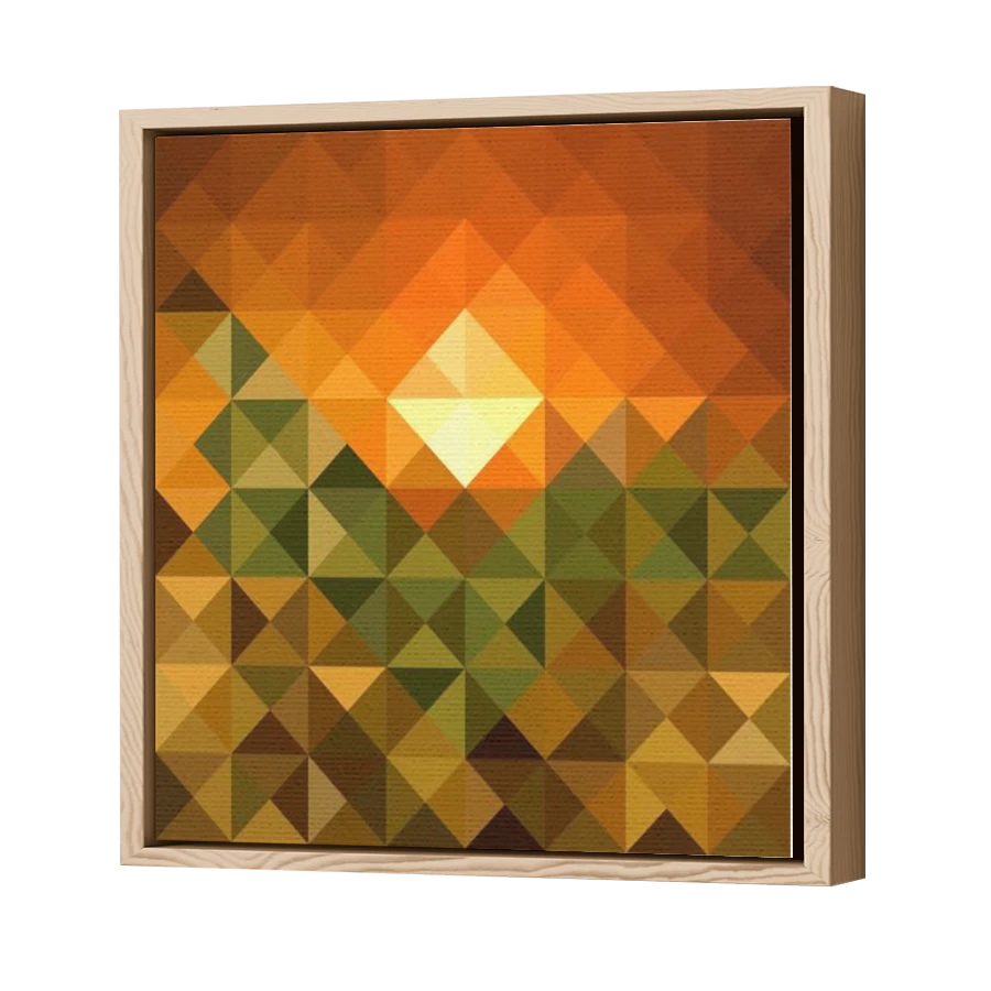 Thumbnail for Canvas - Wood Grain Floating Frame