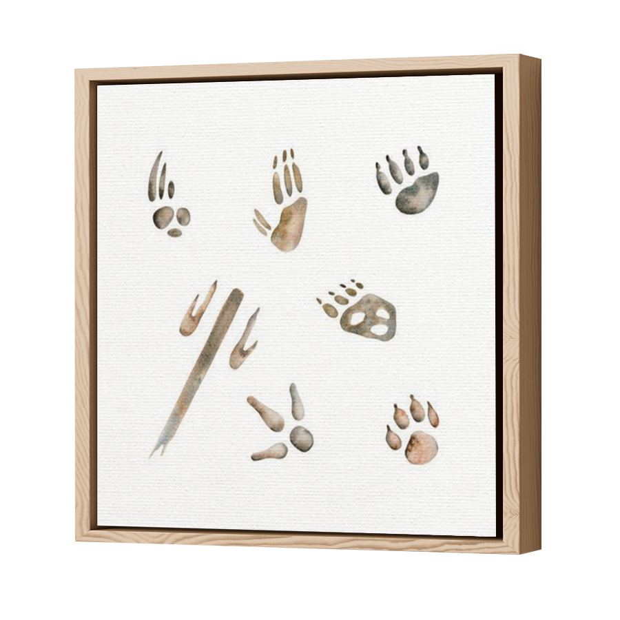 Thumbnail for Canvas - Wood Grain Floating Frame