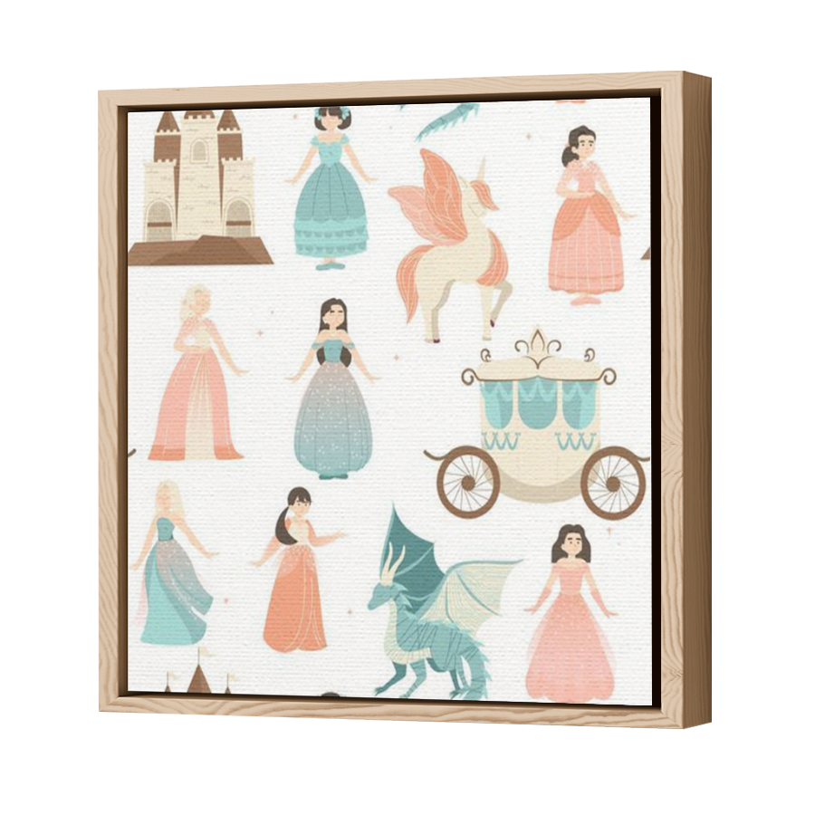 Thumbnail for Canvas - Wood Grain Floating Frame