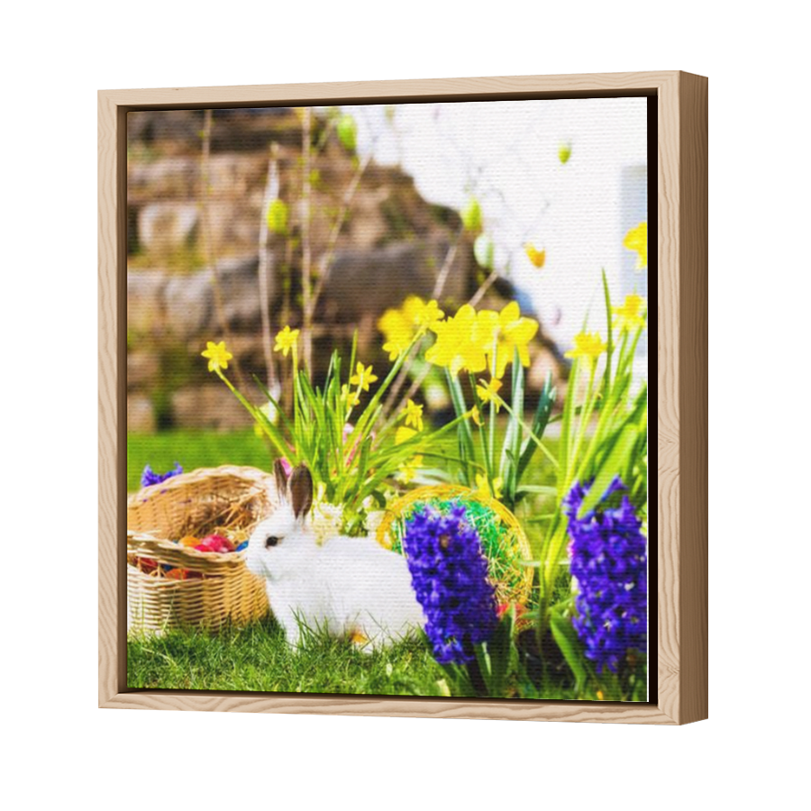 Thumbnail for Canvas - Wood Grain Floating Frame