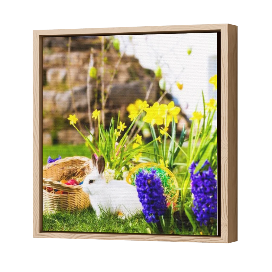 Thumbnail for Canvas - Wood Grain Floating Frame