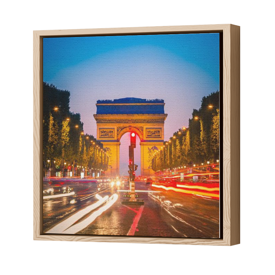 Thumbnail for Canvas - Wood Grain Floating Frame