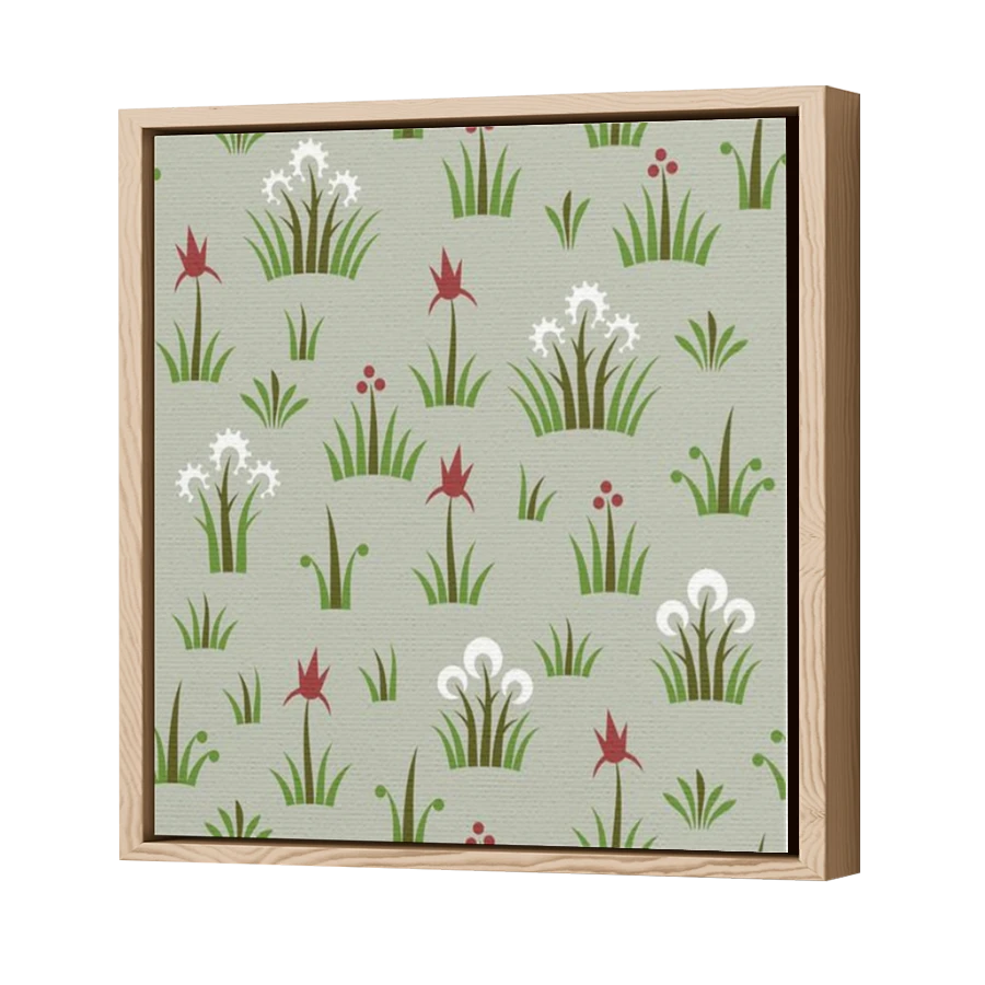 Thumbnail for Canvas - Wood Grain Floating Frame