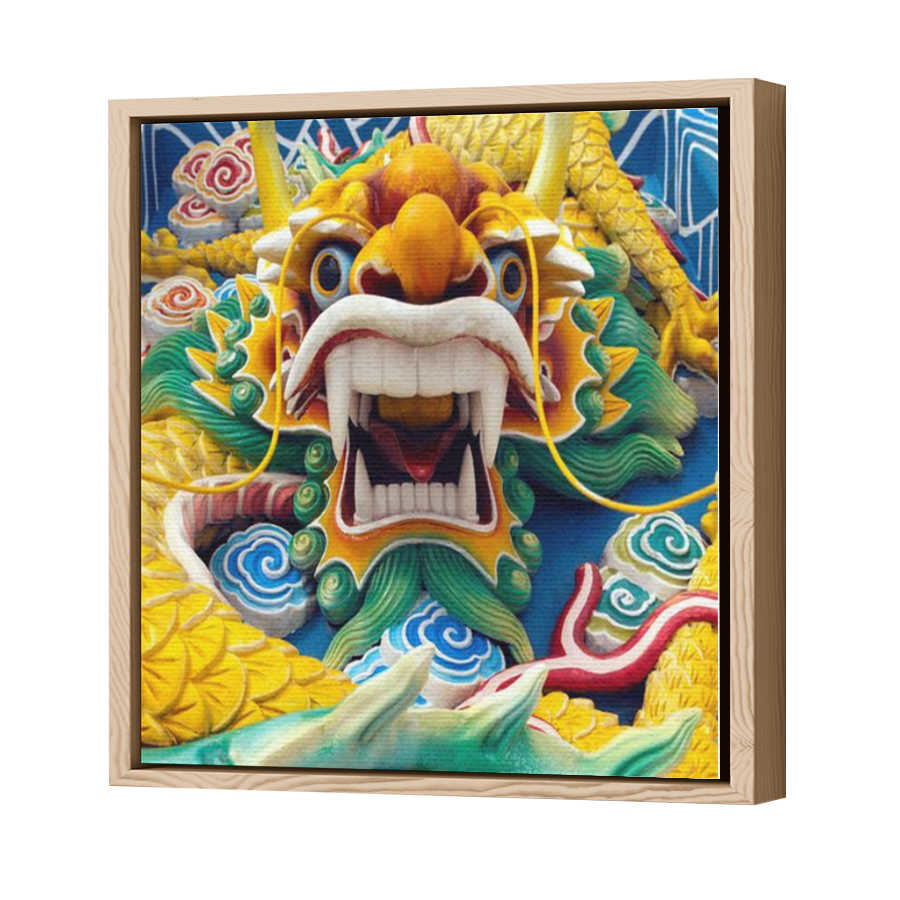 Thumbnail for Canvas - Wood Grain Floating Frame