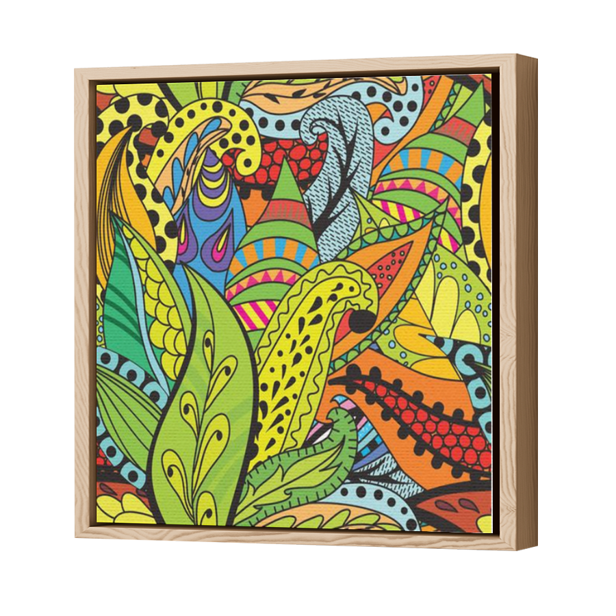 Thumbnail for Canvas - Wood Grain Floating Frame