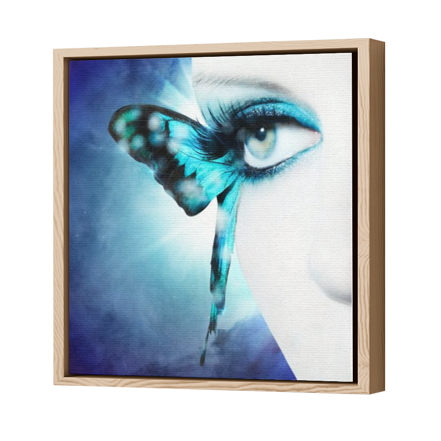 Thumbnail for Canvas - Wood Grain Floating Frame