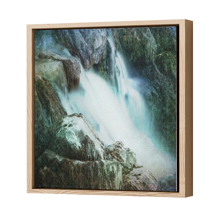 Thumbnail for Canvas - Wood Grain Floating Frame