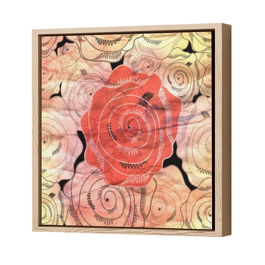 Thumbnail for Canvas - Wood Grain Floating Frame