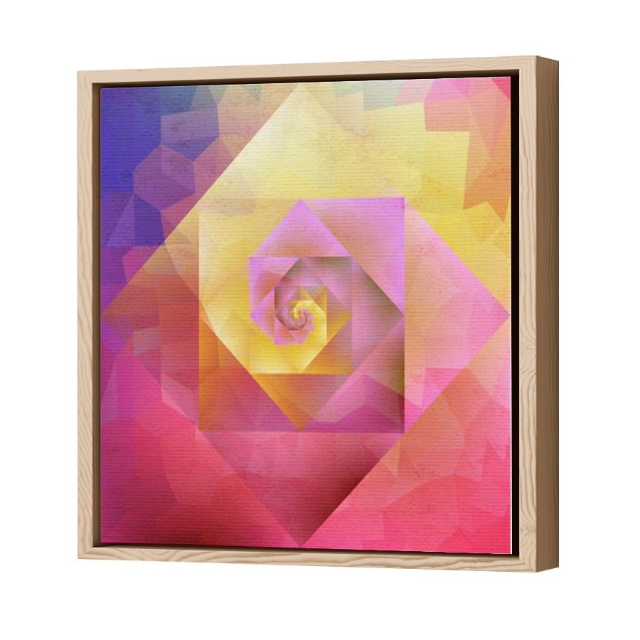 Thumbnail for Canvas - Wood Grain Floating Frame