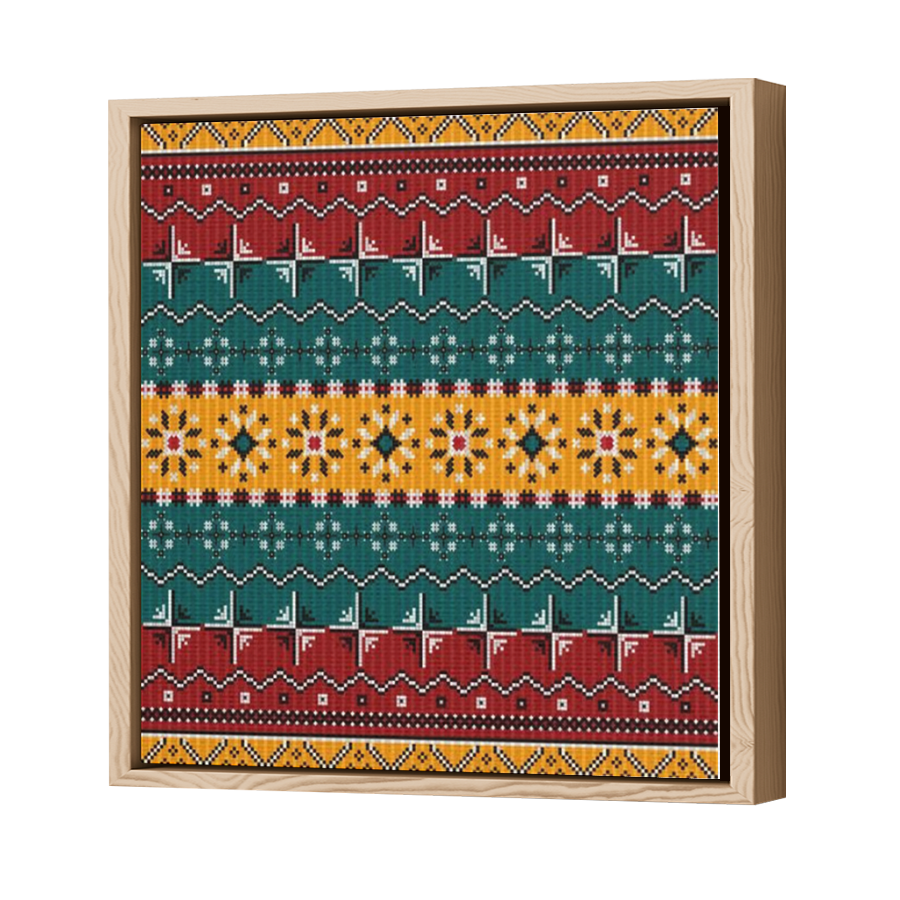 Thumbnail for Canvas - Wood Grain Floating Frame